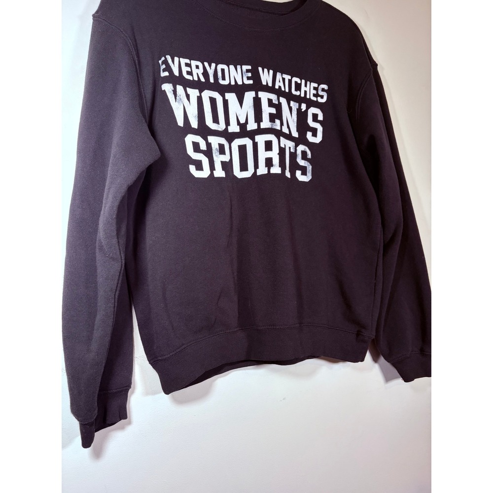 Everyone Watches Womens Sports Graphic Grayson Threads Sweatshirt Black Med - Picture 3 of 5
